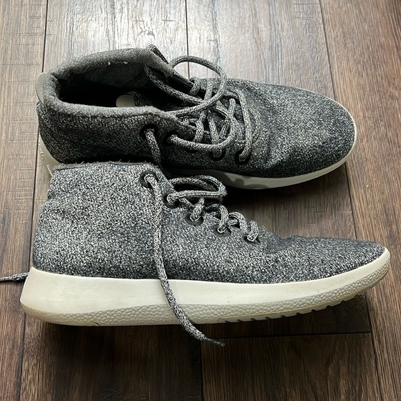 Allbirds Men’s Runner Up Mizzle Wool High Top Gray Sneakers Size 11 - Picture 2 of 7